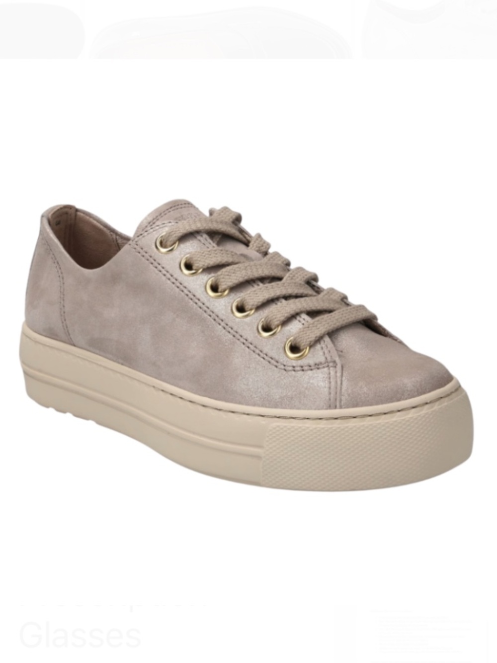 Cachemire metallic leather sneakers. US sizes Never worn